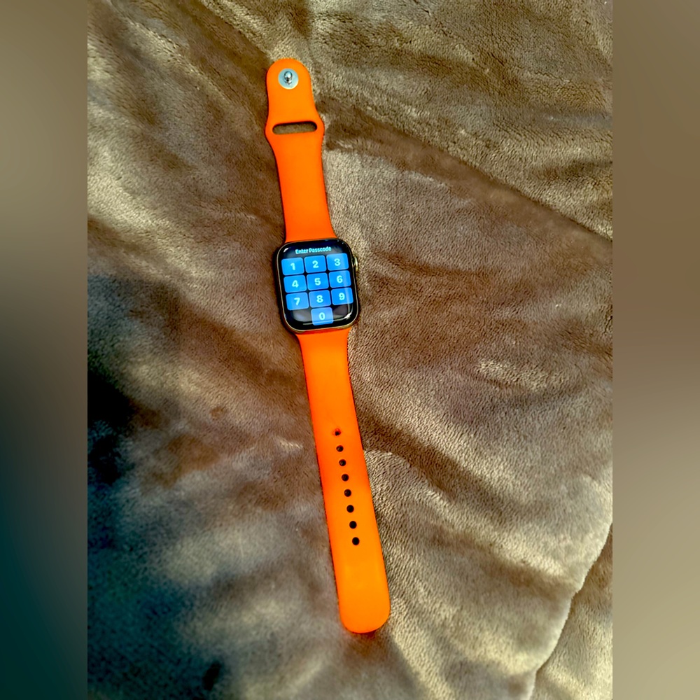 Authentic HERMES Silicone Apple Sports Watch Single Tour BAND *only*